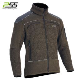 PSS X-Treme Arctic Faserstrickjacke schwarz/gr&uuml;n M