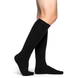 Woolpower Socken 400 Kniehoch schwarz 45-48