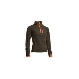 Northern Hunting Damen Funktionsunterw&auml;sche Langarmshirt Revna Braun/Orange