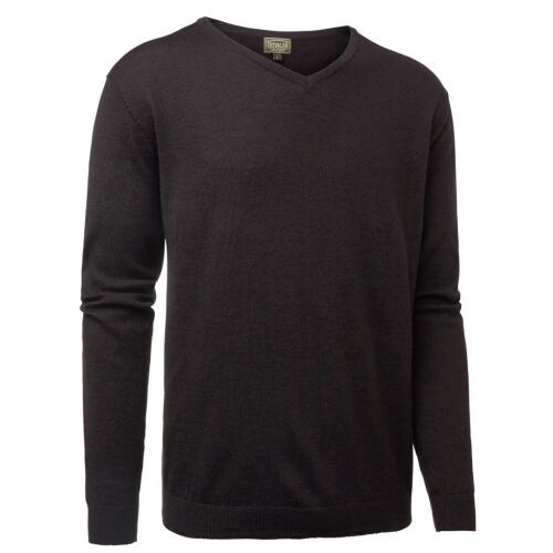 Chevalier Herren Merino Pullover Gart Braun