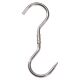 LANDIG Edelstahlhaken in versch. Stärken 120/5mm für 35 Kg