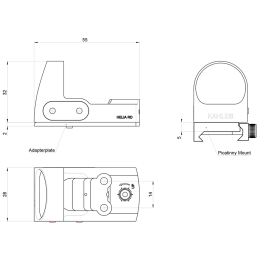 Kahles Rotpunktvisier RD Picatinny Mount