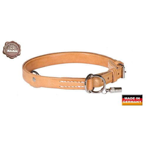 AKAH Würge Halsband mit Begrenzung aus Fahlleder 30