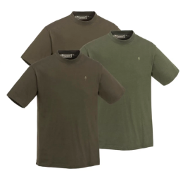 Pinewood T-Shirt 3er Pack Gr&uuml;n/Braun/Khaki