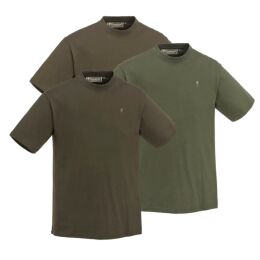 Pinewood T-Shirt 3er Pack Grn/Braun/Khaki L