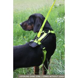 AKAH Hundegeschirr Tracker neongelb L