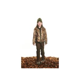 Hubertus Kinder Fleece Wende Jacke Camouflage/Braun 128