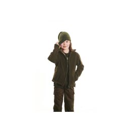 Hubertus Kinder Fleece Wende Jacke Camouflage/Braun 128
