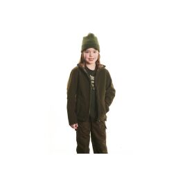 Hubertus Kinder Fleece Wende Jacke Camouflage/Braun 140