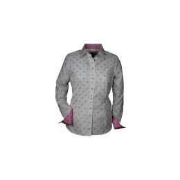 Hubertus Damen Jagd Bluse mit Hirschmotiven weiß