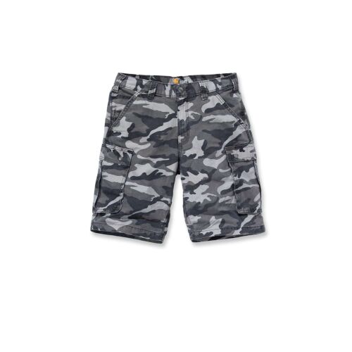 Carhartt Herren Rugged Grey Cargo Camo Shorts W36