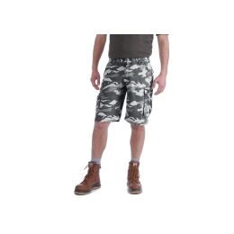 Carhartt Herren Rugged Grey Cargo Camo Shorts W36