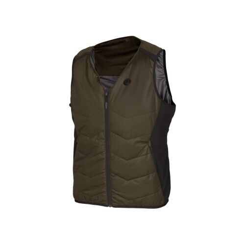 Härkila Heat V-Neck Heizweste Willow green/Black