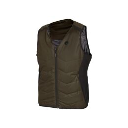 Härkila Heat V-Neck Heizweste Willow green/Black