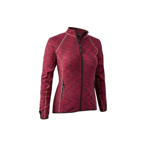 Deerhunter Lady Insulated Fleece Jacke Red melange 36