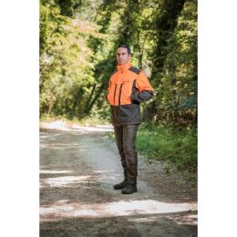 Somlys Hundefhrer Jacke Orange/grn 3XL