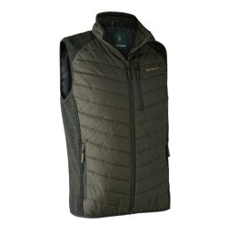 Deerhunter Herren Weste Moor Wattiert mit Strick Timber M