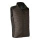 Deerhunter Herren Weste Moor Wattiert mit Strick Brown Leaf 2XL