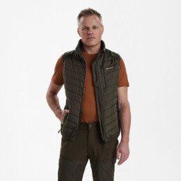 Deerhunter Herren Weste Moor Wattiert mit Strick Timber 4XL