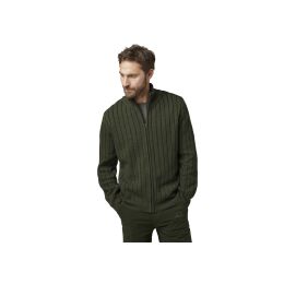 Chevalier Herren Cardigan Fjord Plated Wool Grn