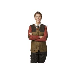Chevalier Damen Tweed Schie&szlig;weste Hawick Braun 40W