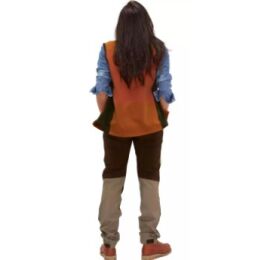 Chevalier Damen Fleeceweste Lenzie Orange/Braun 40W