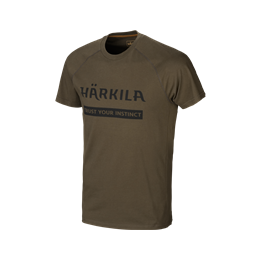 Härkila Logo T-Shirt 2er Pack Willow green/Slate brown