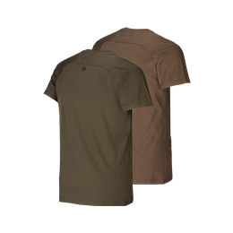 H&auml;rkila Logo T-Shirt 2er Pack Willow green/Slate brown