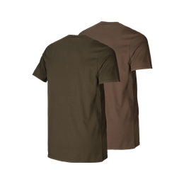 H&auml;rkila Graphic T-Shirt 2er Pack Willow green/Slate brown