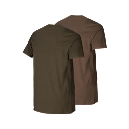 H&auml;rkila Graphic T-Shirt 2er Pack Willow green/Slate brown XL