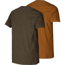 H&auml;rkila Graphic T-Shirt 2er Pack Willow green/Rustique Clay