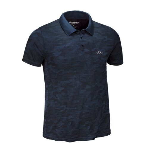 Blaser Herren Funktions Polo Hemd Mike Blau