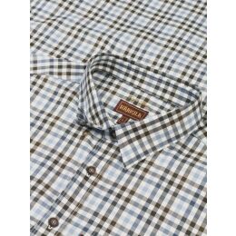 Hrkila Herren Hemd Milford Heritage blue check 3XL