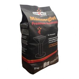 Grillf&uuml;rst M&auml;nnerglut Premium Holzkohle - Hochwertiger Hartholz Mix - 80% Buche 5kg