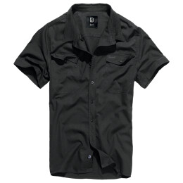 Brandit Herrenhemd Roadstar Shirt Kurzarm Schwarz S