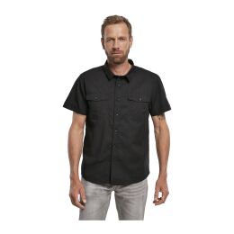 Brandit Herrenhemd Roadstar Shirt Kurzarm Schwarz S