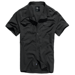 Brandit Herrenhemd Roadstar Shirt Kurzarm Schwarz XL