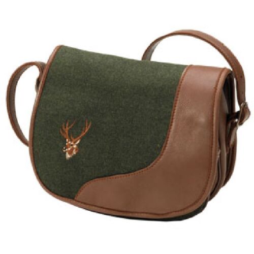 Jagdtasche Loden mit Elchleder