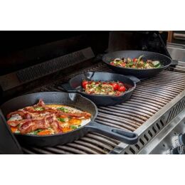Grillf&uuml;rst Gusseisen Pfanne mit Stielgriff Durchmesser 35 cm