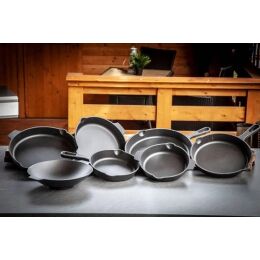 Grillf&uuml;rst Gusseisen Pfanne mit Stielgriff Durchmesser 35 cm