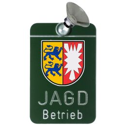 Autoschild Jagdbetrieb Lnder