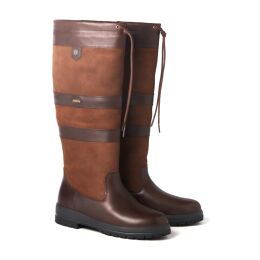 Dubarry Damen Lederstiefel Weit Galway ExtraFit  FB. Walnut 38