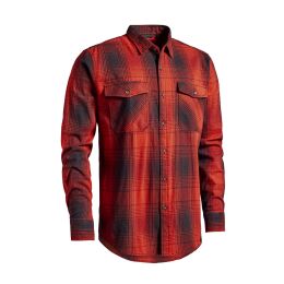 Northern Hunting Herren Hemd Bark Rot/Schwarz S