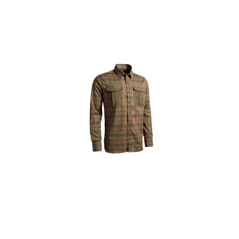 Northern Hunting Herren Hemd Arvi Grn/Rot kariert