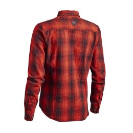 Northern Hunting Damen Bluse Idunn Rot/Schwarz kariert 42
