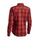 Northern Hunting Damen Bluse Idunn Rot/Schwarz kariert 42
