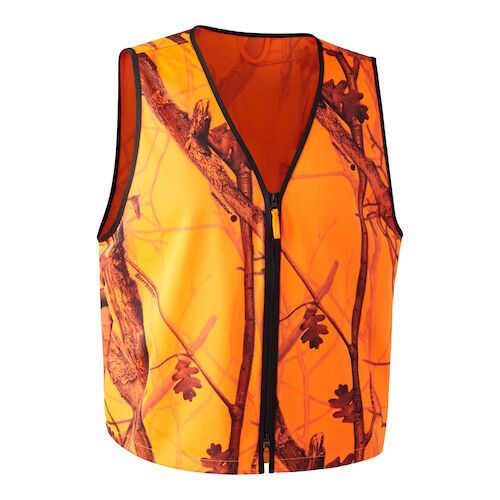 Deerhunter Protector Weste Warnjacke Jagdjacke Jagd Überziehweste Orange Tarn 