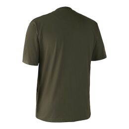 Deerhunter Herren T-Shirt mit Rothirsch gr&uuml;n S