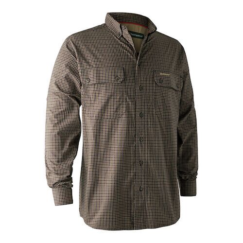 Deerhunter Callum Bamboo Herren Hemd 41/42 Blue checked