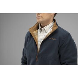 H&auml;rkila Herren Fleecepullover Sandhem Dark navy melange